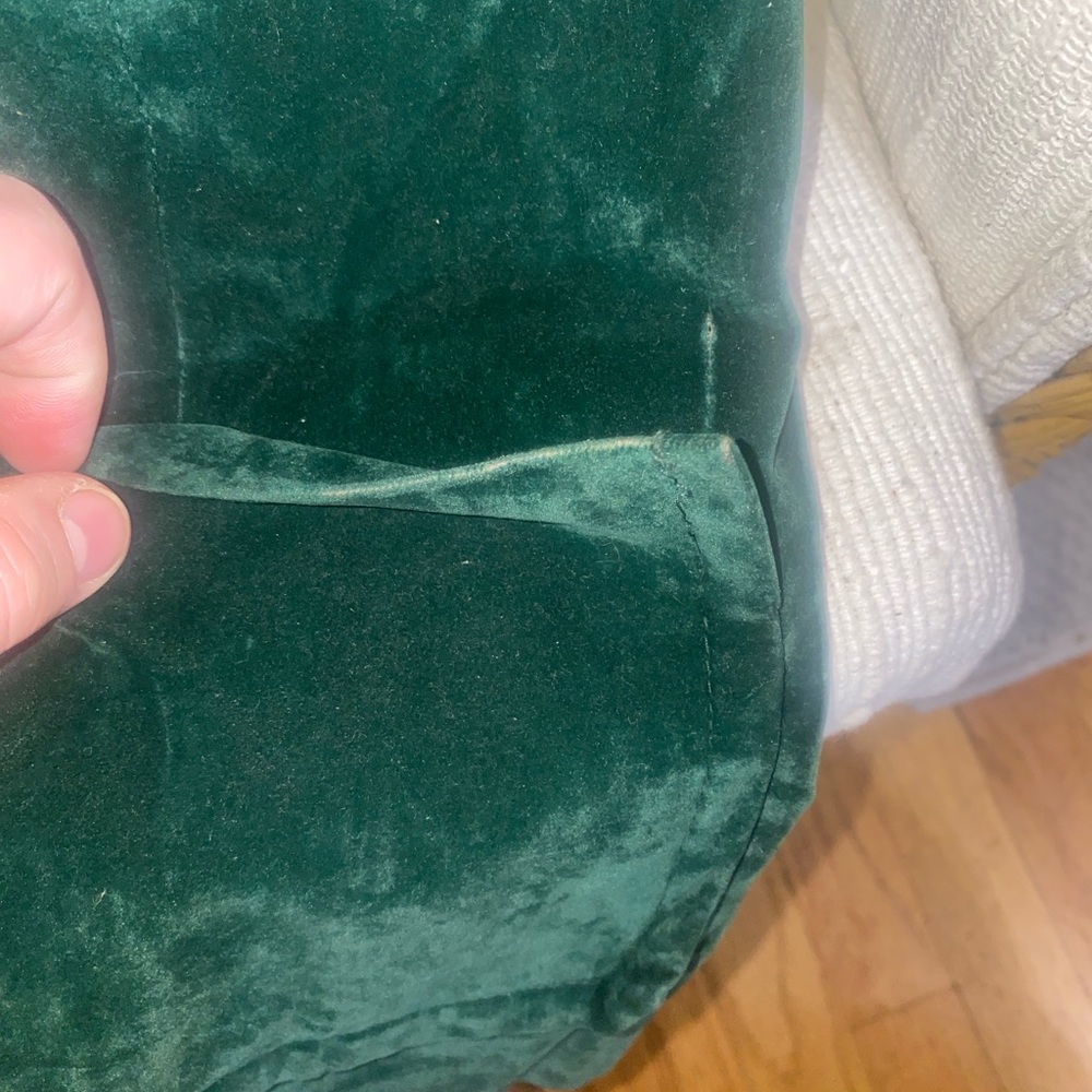 *Vintage Lane Bryant - 60’s:70’s Dark Green Velvet Blazer- plus size - Picture 6 of 11